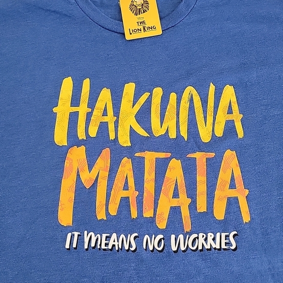 Disney The Lion King T Shirt Musical Hakuna Matata Size 2XL Blue XXL NWT - Picture 3 of 8